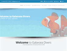 Tablet Screenshot of galaxseadivers.co.uk